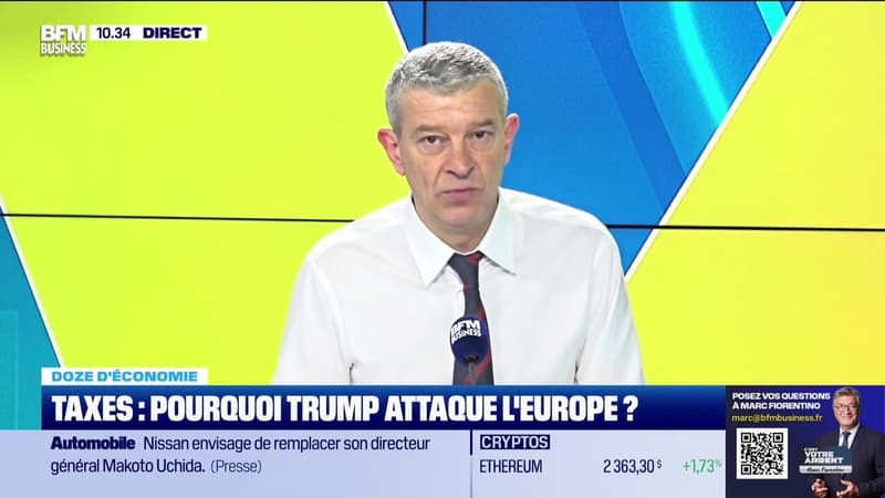 Doze d'économie : Taxes, pourquoi Trump attaque l'Europe ? - 27/02