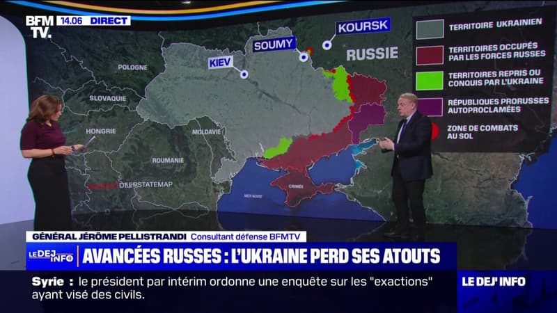 Les forces russes continuent d'avancer dans la région de Koursk