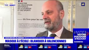 Fin du masque dans les écoles: à Valenciennes, Blanquer souligne "des mesures proportionnées à la situation sanitaire" 