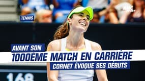 Tennis : Avant son 1000ème match en carrière, Cornet se souvient de ses débuts à 14 ans