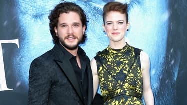 Kit Harington et Rose Leslie à la première de la saison 7 de "Game of Thrones", le 12 juillet 2017