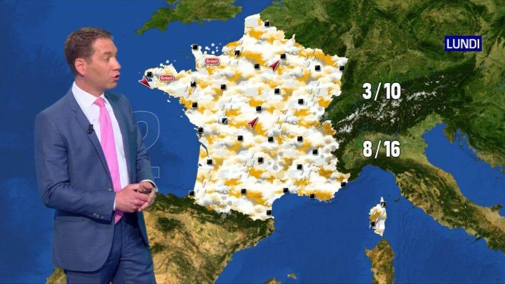 La météo de lundi