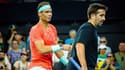 Rafael Nadal avait le sourire aux côtés de Marc Lopez, pour son retour officiel à la compétition, le 31 décembre 2024, à Brisbane