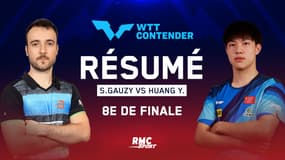 Résumé : Le choc entre Simon Gauzy et Youzheng Huang pour rejoindre Harimoto en quart ! (WTT Contender Muscat)