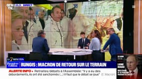 7 MINUTES POUR COMPRENDRE - Emmanuel Macron de retour sur le terrain à Rungis