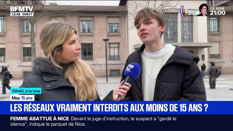Interdiction des réseaux sociaux aux moins de 15 ans: “Cette mesure fait beaucoup parler [...] Néanmoins, elle sera facile à contourner”, affirme Max, lycéen