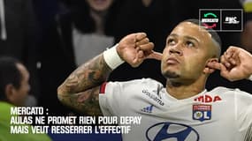 Mercato : Aulas ne promet rien pour Depay mais veut resserrer l'effectif de l'OL