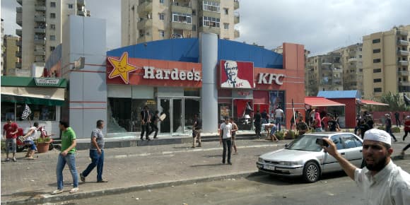 Un fast-food a été mis à sac au Liban