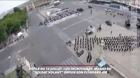 Flyboard Air du 14-Juillet: les images impressionnantes du "soldat volant" Franky Zapata