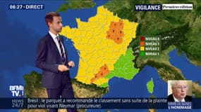 Orages: neuf départements placés en vigilance orange