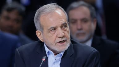 Le président iranien Masoud Pezeshkian à Kazan, en Russie, le 24 octobre 2024. (Photo d'archive)