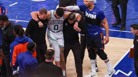 Jayson Tatum lors de New York-Boston, le 13 mai 2025 en NBA