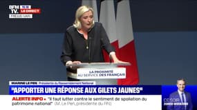 Marine Le Pen: "Nous devons apporter une réponse au mouvement des gilets jaunes, il faut conclure la paix fiscale"