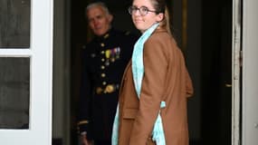 La députée française et chef du groupe parlementaire Renaissance Aurore Bergé à l'hôtel Matignon à Paris, le 27 juin 2022