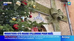 🎄 À Moustiers-Sainte-Marie, la magie de Noël illumine la commune !