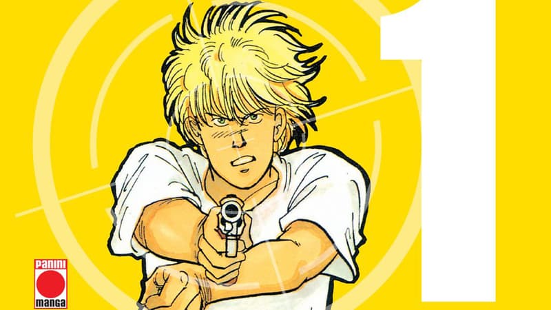 Un détail de la couverture du premier tome de "Banana Fish"