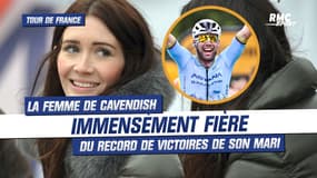 Tour de France : "C'est vraiment spécial", la femme de Cavendish fière du record de victoires de son mari