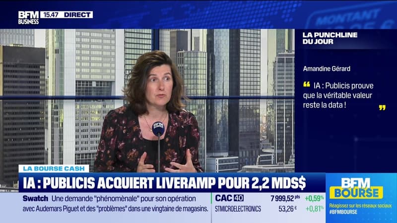 La bourse cash :"IA : Publicis prouve que la véritable valeur reste la data" - 18/05