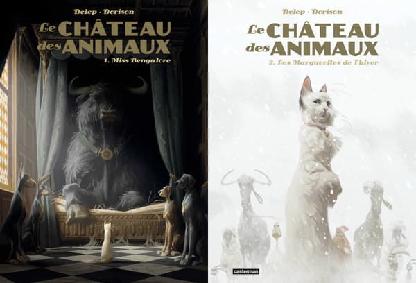 Les deux tomes du "Château des animaux", la nouvelle BD de Xavier Dorison. Les deux tomes du "Château des animaux", la nouvelle BD de Xavier Dorison.