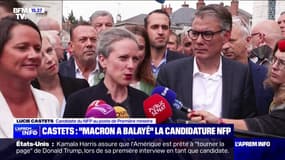 "C'est irresponsable": aux universités d'été du PS, Lucie Castets s'est dit "inquiète du blocage du pays"