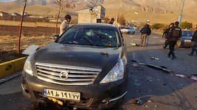 La voiture où se trouvait Mohsen Fakhrizadeh