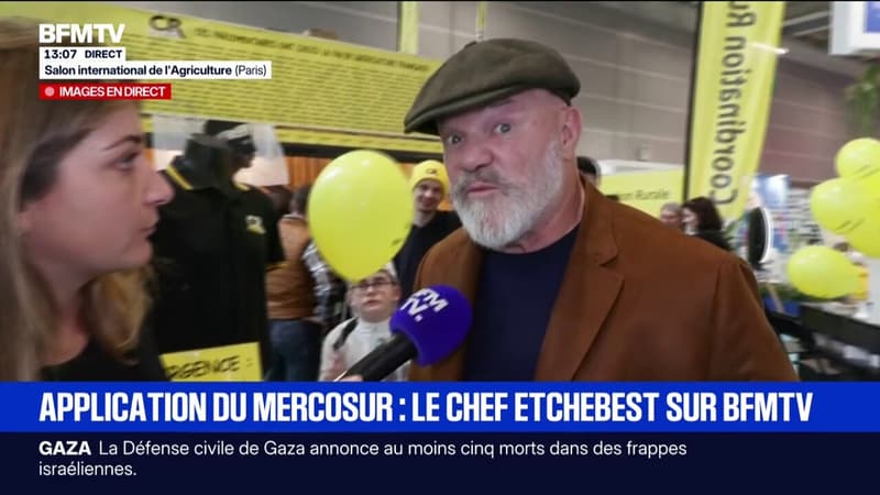 Mercosur: "Il faut se battre, ne pas lâcher, on a besoin des agriculteurs", assure Philippe Etchebest