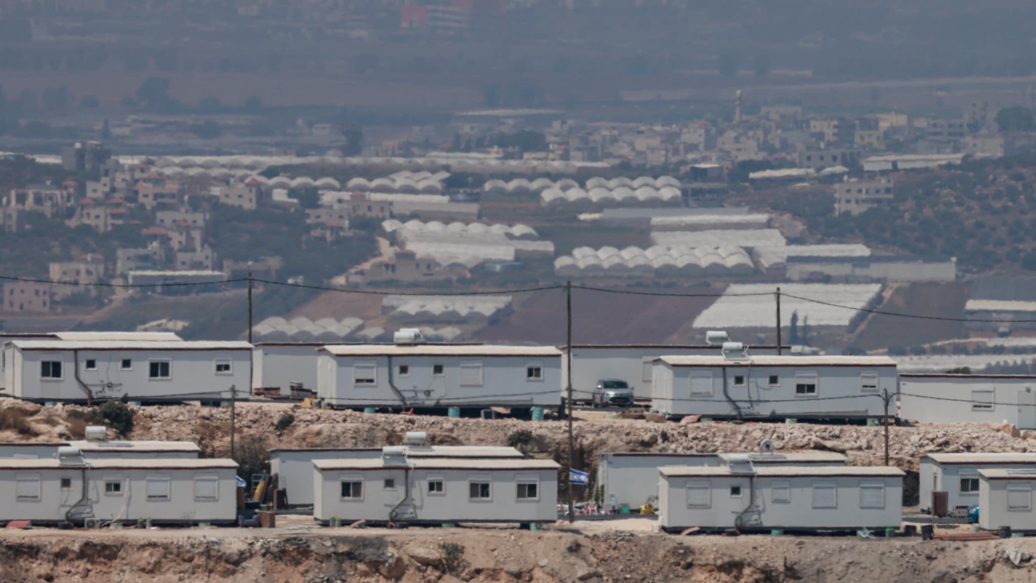 La colonie israélienne de Ganim, qui a rouvert ses portes, près de la ville palestinienne de Jénine, en Cisjordanie occupée par Israël, le 15 août 2026. La colonie israélienne de Ganim, qui a rouvert ses portes, près de la ville palestinienne de Jénine, en Cisjordanie occupée par Israël, le 15 août 2026.