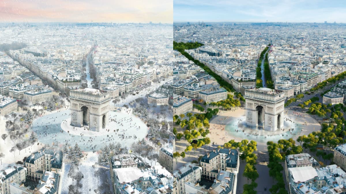 Patinoire l'hiver, place l'été... des événements spectaculaires pourraient être organisés place de l'Etoile. Patinoire l'hiver, place l'été... des événements spectaculaires pourraient être organisés place de l'Etoile.