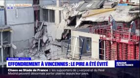 Vincennes: une partie d'un immeuble en chantier s'effondre