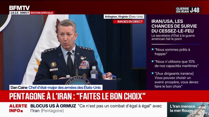 Guerre au Moyen-Orient: "Les États-Unis restent prêts à reprendre les opérations de combat immédiatement", indique Dan Caine, chef d'état-major des armées