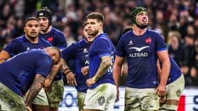 Les joueurs du XV de France face à l'Irlande, le 2 février 2024.