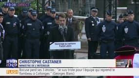 Christophe Castaner a rendu un dernier hommage au policier décédé ce lundi à Lyon