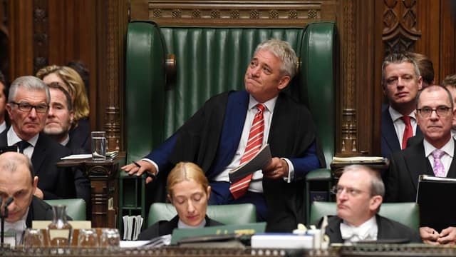Le président de la Chambre des Communes John Bercow le 31 octobre