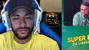 Neymar en live avec Jair Bolsonaro, le 22 octobre 2022