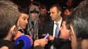 Manuel Valls pris à parti par un habitant d'un quartier sensible de Mulhouse, jeudi 10 janvier 2013.