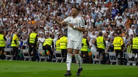 Kylian Mbappé lors du match Real Madrid-Real Sociedad (2-0, Liga), le 24 mai 2025