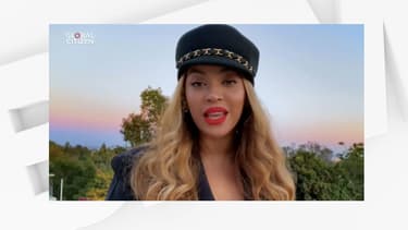 Beyoncé lors du concert caritatif.