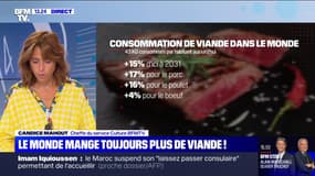 La consommation de viande devrait augmenter de 15% dans le monde d'ici à 2031 