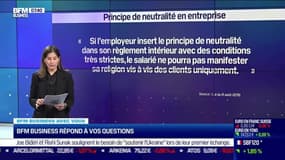 BFM Business avec vous : Mon employeur impose aux salariés un "principe de neutralité religieuse" au sein de l'entreprise. Est-ce légal ? - 26/10