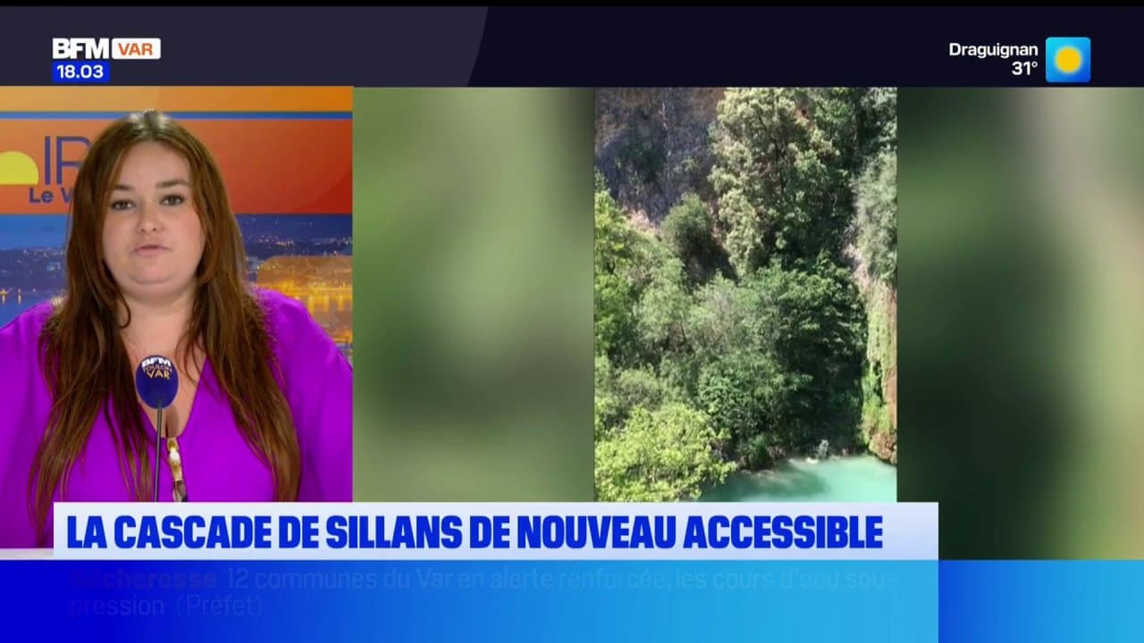 Incendie : la cascade de Sillans de nouveau accessible