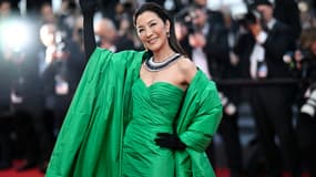 Michelle Yeoh sur le tapis rouge du Festival de Cannes, le 21 mai 2023.