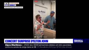 Alpes-Maritimes: Elton John improvise un concert à Cannes