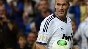 Zinedine Zidane au début du mois de juin, lors d'un match de charité