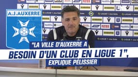 Ligue 1 : "La ville d’Auxerre a besoin d’un club dans l’élite", explique Pélissier