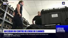 Cannes: visite du nouveau centre de crise de la ville