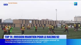 Top 14: le Racing 92 en quête du maintien