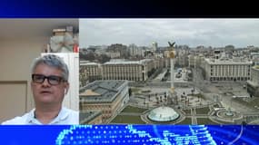 Edouard-Laurent Dorges, expatrié français en Ukraine, a décidé de rester dans la capitale ukrainienne.