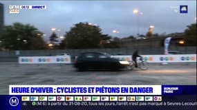 Heure d'hiver: cyclistes et piétons en danger à Paris
