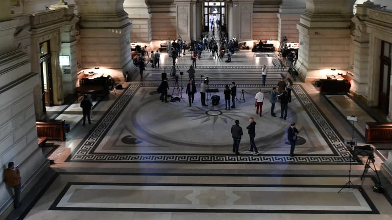 Le Palais de justice de Bruxelles, lors du procès de Salah Abdeslam, en février 2018.