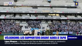 Marseille: les supporters de l'OM disent adieu à Bernard Tapie